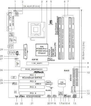 Placa Base Asrock 4CoreDual-SATA2 Intel Kentsfield