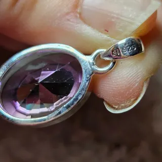 Colgante Plata 925 Topacio Místico Ovalado