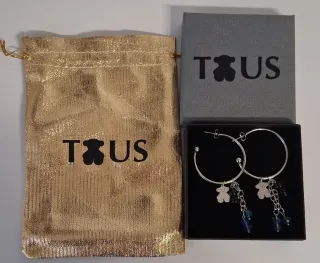 Pendientes Tous Aro con Ositos y Cristales