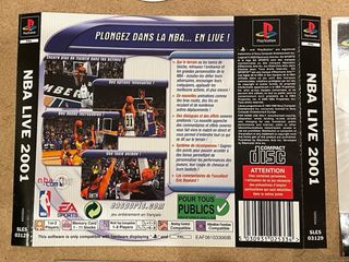 NBA Live 2001 PS1 PAL FRA 🇫🇷 (senza scatola)