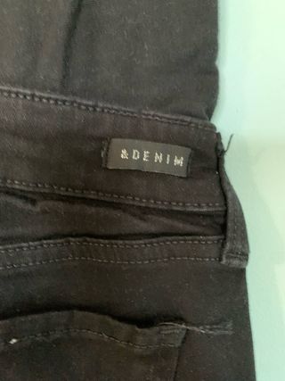 Pantalones H&M MAMA Skinny Talla 36 Negros