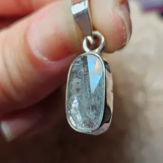 Colgante Plata 925 Cianita Aqua