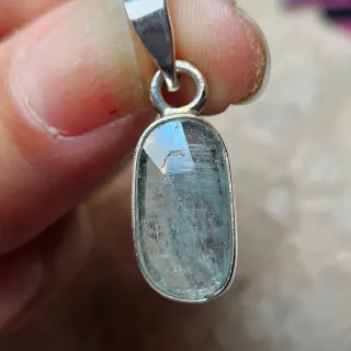 Colgante Plata 925 Cianita Aqua