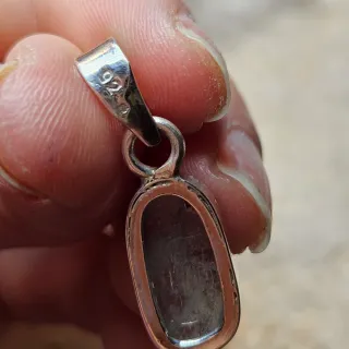 Colgante Plata 925 Cianita Aqua