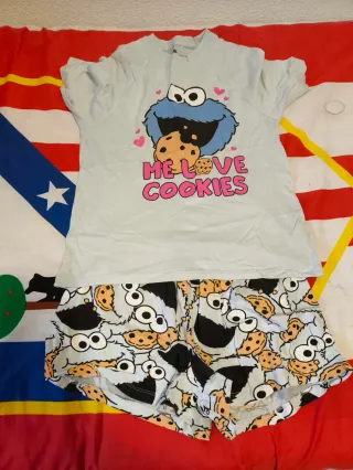 Pijama Cookie Monster Talla XS