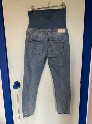 Vaqueros premamá H&M Skinny Ankle High Rib 38