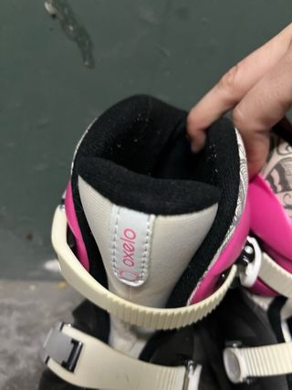 Patines en línea Oxelo rosas y negros