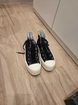 Converse Negras Plataforma