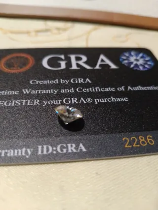 Diamante Moissanita 2 CT D VVS1 GRA Certificado