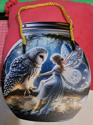 Adorno Colgante Hada y Búho