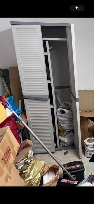 Armario de plástico para garaje/jardín