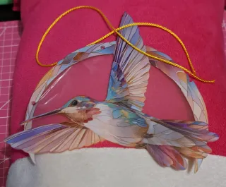 Adorno Colgante Atrapasol Colibrí