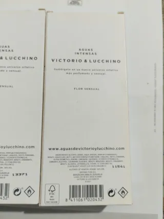 2 colonias Victorio Lucchino flor sensual N 17