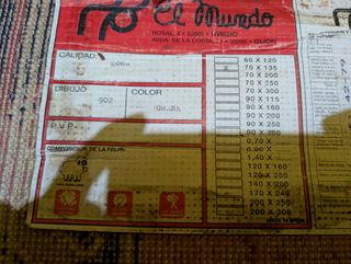 5 Alfombras pura lana todas 60€ 25€/U las grandes