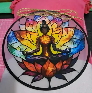 Adorno Colgante Atrapasol Mandala Yoga