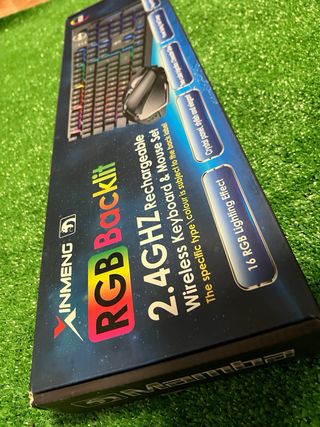 Teclado y Ratón Gaming RGB Inalámbrico