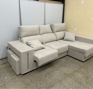 Sofá chaisseLongue Arcon + puff NUEVO!