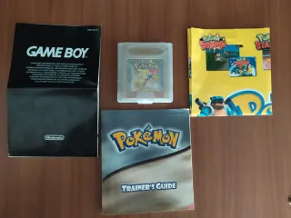Pokemon oro original cartucho, manuales y guia