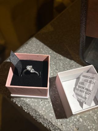 Anillo Pandora Timeless Doble Corazón Plata