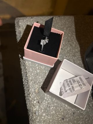 Anillo Pandora Timeless Doble Corazón Plata