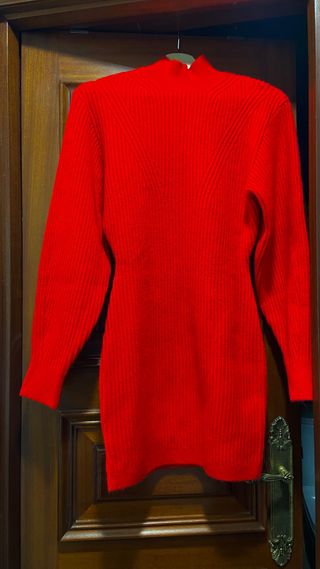 Vestido H&M Rojo Manga Larga