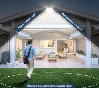 Focos LED Exterior con Enchufe 100W,10000LM Super