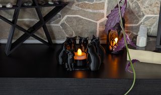 Porta-velas Gatos Negros