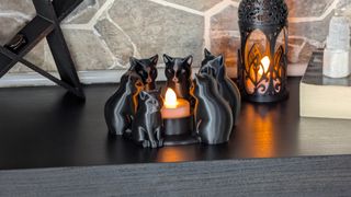 Porta-velas Gatos Negros