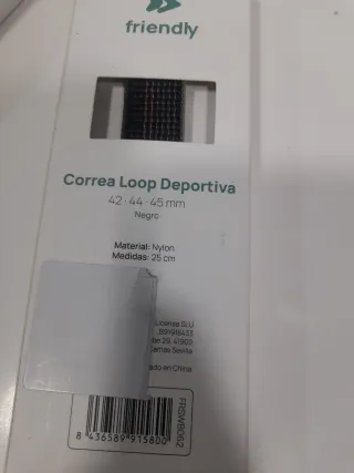 Correa Friendly para Apple Watch Negra