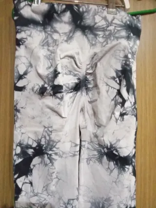 Leggings Tie-Dye Blanco y Negro