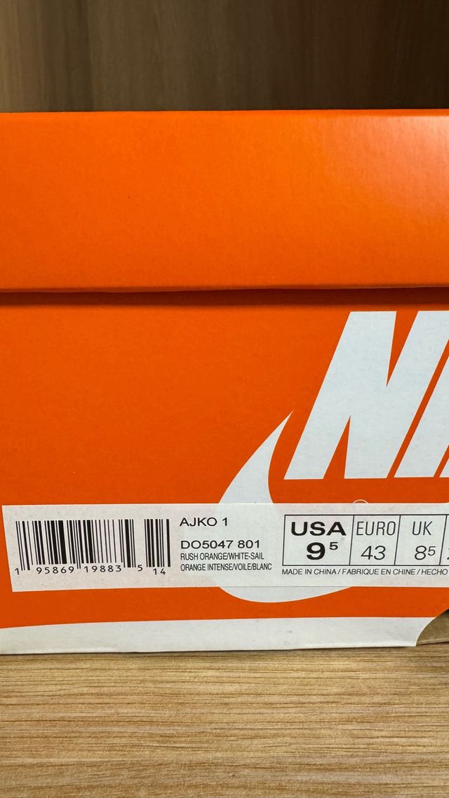 Nike AJKO 1 Rush Orange Taglia 43