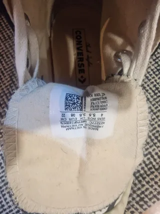 Converse plataforma negras talla 36 unisex