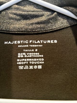 Camisa Majestic Filatures Negra