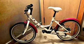 Bicicleta niña rueda 20 con guardabarros