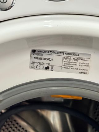 LAVADORA SECADORA LG DIRECTDRIVE 8+4 KILOS