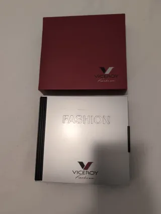 Collar Viceroy Cuadrado Plata y Beige