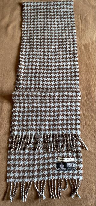 Bufanda Amitie Lana Virgen Marrón Gris