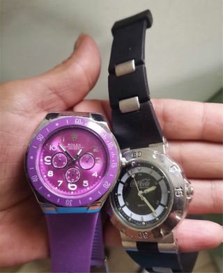 Lote 2 relojes: Rolex y Coca-Cola