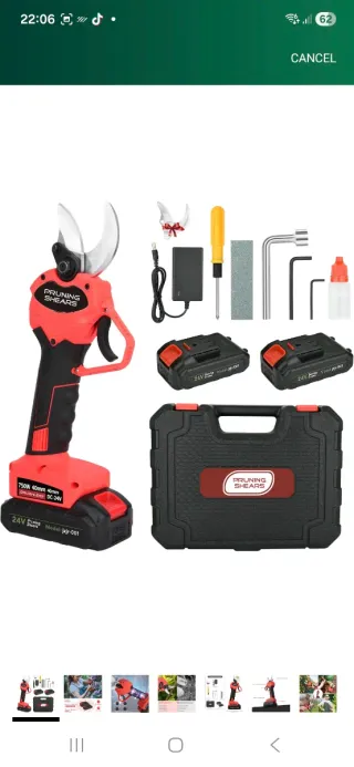 Tijeras podar eléctricas a batería