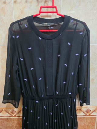 VESTIDO - MAJE - TALLA 3/40 - NOIR - NUEVO