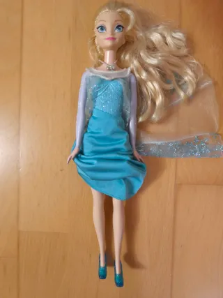 Muñeca Elsa Frozen Vestido Azul