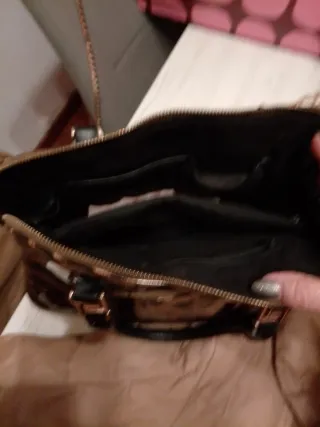 Cortefiel Anorak y Bolso Beige/Marrón