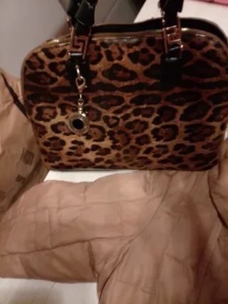 Cortefiel Anorak y Bolso Beige/Marrón