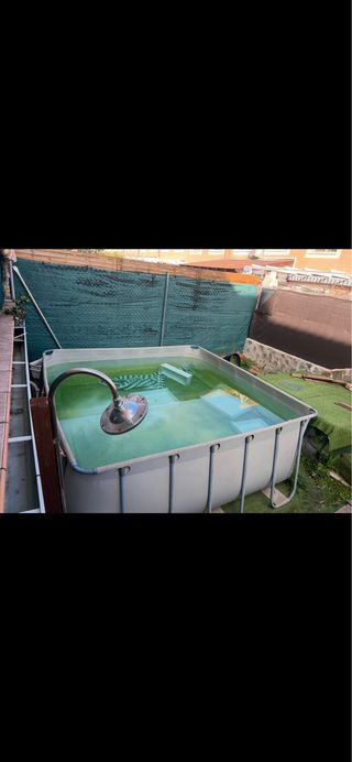 URGE!!Piscina desmontable metal y plástico