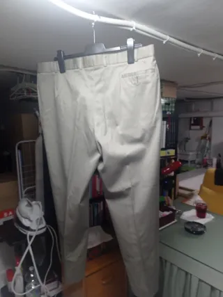 Pantalón de vestir hombre beige entretiempo
