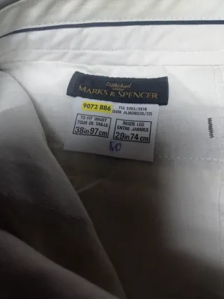 Pantalón de vestir hombre beige entretiempo