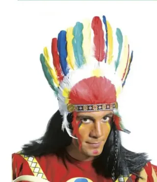 Penacho indio multicolor