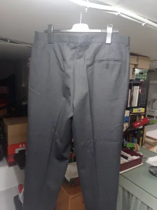 Pantalón de vestir gris hombre invierno