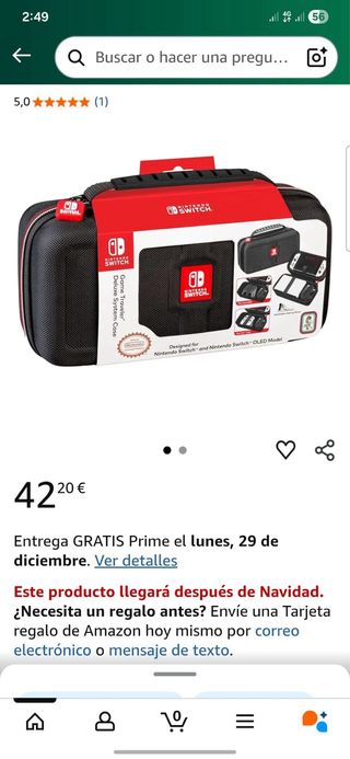 Funda Nintendo Switch Deluxe System Case