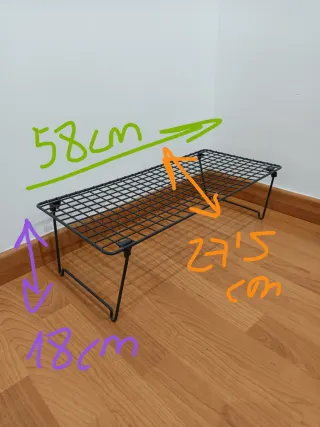 Zapatero Metálico Amarillo dorado mostaza